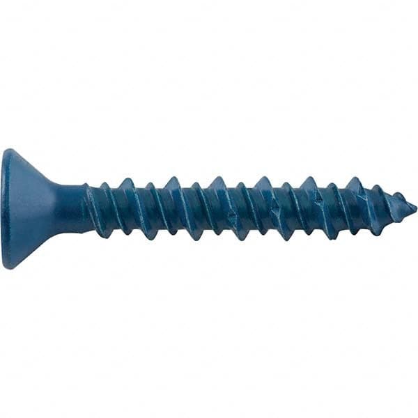 DeWALT Anchors & Fasteners - 3/16" Diam, 3-1/4 Overall Length, Phillips Drive Concrete Screw & Masonry Fastener - Exact Tooling