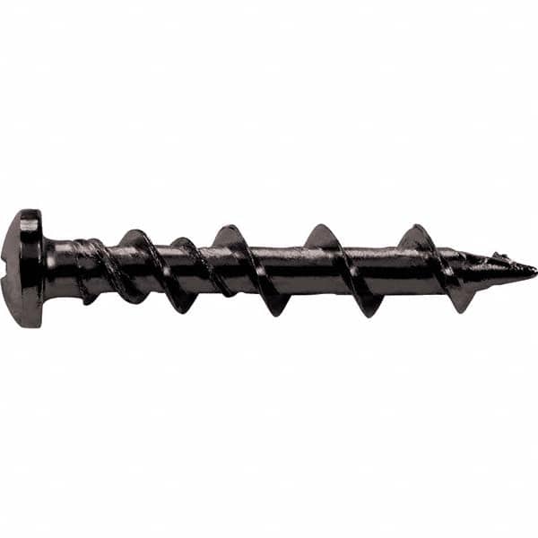 DeWALT Anchors & Fasteners - 1/4" Diam, 1-1/4 Length Under Head, Phillips Drive Concrete Screw & Masonry Fastener - Exact Tooling