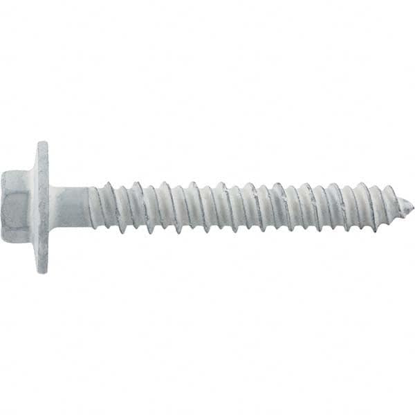 DeWALT Anchors & Fasteners - 1/4" Diam, 2-3/4 Length Under Head, Hex Drive Concrete Screw & Masonry Fastener - Exact Tooling