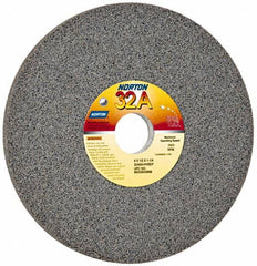 Norton - 8" Diam x 1-1/4" Hole x 1/2" Thick, H Hardness, 60 Grit Surface Grinding Wheel - Aluminum Oxide, Type 1, Medium Grade, 3,600 Max RPM, Vitrified Bond, No Recess - Exact Tooling