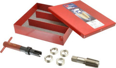 Recoil - 5 Inserts, 1/2-14, 1/2-14 NPT, Thread Repair Kit - 0.534" Insert Length - Exact Tooling