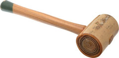 Garland - 2-1/2 Lb Head Weighted Rawhide Mallet - 14" Long Wood Handle - Exact Tooling
