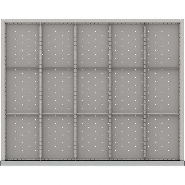 LISTA - 15-Compartment Drawer Divider Layout for 3.15" High Drawers - Exact Tooling