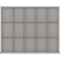 LISTA - 15-Compartment Drawer Divider Layout for 3.15" High Drawers - Exact Tooling