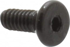 Value Collection - #0-80 UNF Hex Socket Drive, Flat Screw - Alloy Steel, Black Oxide Finish, Fully Threaded, 3/16" OAL - Exact Tooling