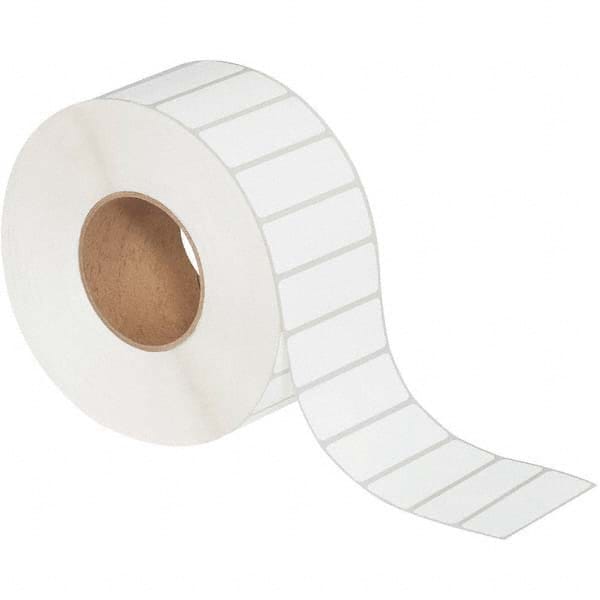 Value Collection - Pack of 6 Rolls, 5,000 Labels per Roll, 3" x 1" White Matte Coated Facestock Thermal Labels - Exact Tooling