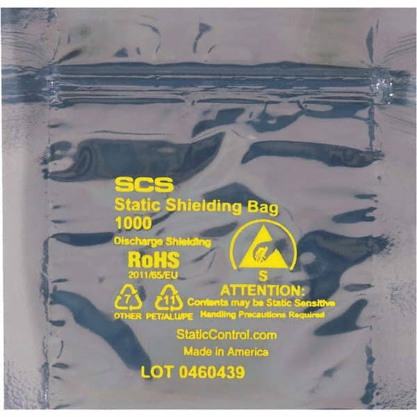 Value Collection - Pack of (100), 8 x 8" 3 mil Anti-Static Poly Bags - Exact Tooling
