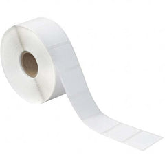 Value Collection - Pack of 12 Rolls, 1,380 Labels per Roll, 1-1/4" x 1" White Paper Thermal Labels - Exact Tooling