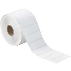 Value Collection - Pack of 12 Rolls, 1,780 Labels per Roll, 2-1/4" x 3/4" White Paper Thermal Labels - Exact Tooling