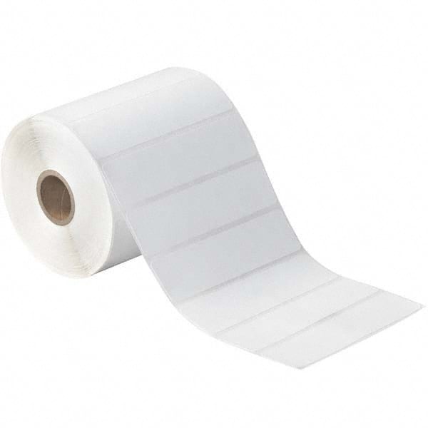 Value Collection - Pack of 12 Rolls, 1,310 Labels per Roll, 4" x 1" White Paper Thermal Labels - Exact Tooling