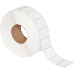 Value Collection - Pack of 4 Rolls, 4,308 Labels per Roll, 2-1/4" x 1-1/2" White Matte Coated Facestock Thermal Labels - Exact Tooling