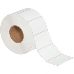Value Collection - Pack of 4 Rolls, 2,400 Labels per Roll, 4" x 2-1/2" White Matte Coated Facestock Thermal Labels - Exact Tooling