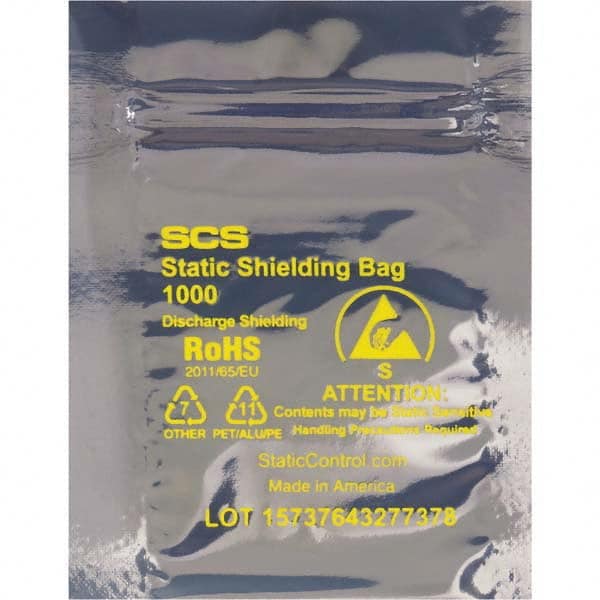 Value Collection - Pack of (100), 10 x 12" 3 mil Anti-Static Poly Bags - Exact Tooling