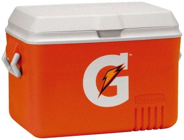 Gatorade - 48 Qt Ice Chest - Plastic, Orange/White - Exact Tooling