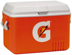 Gatorade - 48 Qt Ice Chest - Plastic, Orange/White - Exact Tooling