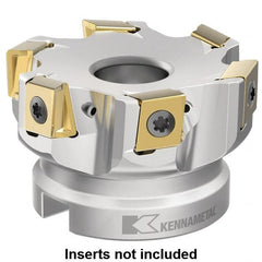 Kennametal - Indexable Square-Shoulder Face Mills Cutting Diameter (mm): 63.00 Cutting Diameter (Decimal Inch): 2.4803 - Exact Tooling