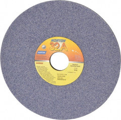 Norton - 8" Diam x 1-1/4" Hole x 1/4" Thick, I Hardness, 46 Grit Surface Grinding Wheel - Aluminum Oxide, Type 1, Coarse Grade, 3,105 Max RPM, Vitrified Bond, No Recess - Exact Tooling