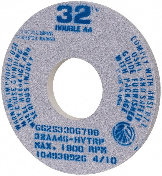 Norton - 14" Diam x 5" Hole x 1" Thick, H Hardness, 46 Grit Surface Grinding Wheel - Aluminum Oxide, Type 1, Coarse Grade, 1,800 Max RPM, Vitrified Bond - Exact Tooling