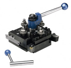 Aloris - 15 and Under Inch Lathe Swing, Indexable Quick Change Tool Post - Series BXA, 15/16 to 2-5/32 Inch Centerline Height Range, 5 Inch Overall Height, 24 Position - Exact Tooling