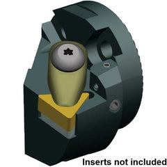 Kennametal - Left Hand Cut, 63mm Min Bore Diam, Size 50 Steel Modular Boring Cutting Unit Head - 63mm Max Bore Depth, Compatible with TNMA 220408 - Exact Tooling
