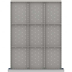 LISTA - 9-Compartment Drawer Divider Layout for 3.15" High Drawers - Exact Tooling