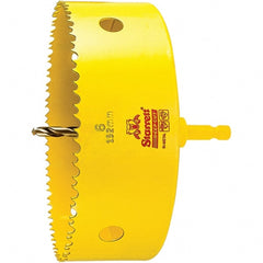 Starrett - 6" Diam, 2" Cutting Depth, Hole Saw - High Speed Steel Saw, Toothed Edge - Exact Tooling
