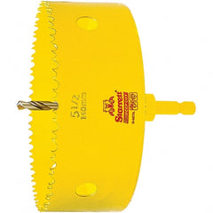 Starrett - 5-1/2" Diam, 2" Cutting Depth, Hole Saw - High Speed Steel Saw, Toothed Edge - Exact Tooling