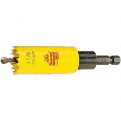 Starrett - 1-1/8" Diam, 2" Cutting Depth, Hole Saw - High Speed Steel Saw, Toothed Edge - Exact Tooling