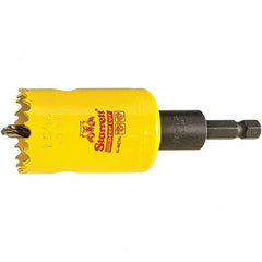 Starrett - 1-9/16" Diam, 2" Cutting Depth, Hole Saw - High Speed Steel Saw, Toothed Edge - Exact Tooling