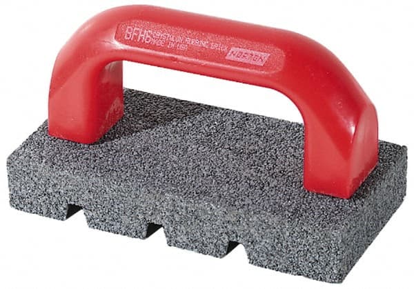 Norton - 20 Grit Silicon Carbide Rectangular Roughing Stone - Very Coarse Grade, 3-1/2" Wide x 8" Long x 1-1/2" Thick - Exact Tooling