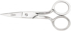 Clauss - 1" LOC, 6-3/4" OAL Straight Scissors - Steel Straight Handle, For Paper, Fabric - Exact Tooling
