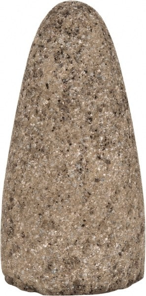Norton - Type 16, 1-1/2" Max Diam, 3" Head Thickness, 24 Grit Cone - Zirconia Alumina, Very Coarse Grade, 3/8-24 Shank Thread - Exact Tooling