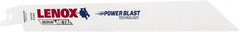 Lenox - 8" Long x 3/4" Thick, Bi-Metal Reciprocating Saw Blade - Tapered Profile, 18 TPI, Toothed Edge, Universal Shank - Exact Tooling