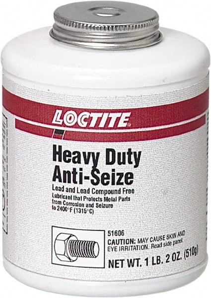 Loctite - 1.2 Lb Brush Top Anti-Seize Lubricant - Graphite, 2,400°F, Black - Exact Tooling