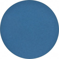 Norton - 10" Diam, 80 Grit Zirconia Alumina Adhesive PSA Disc - Coarse Grade, Blue, Y Weighted Backing, Flexible - Exact Tooling