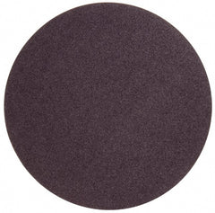 Norton - 24" Diam, 36 Grit Aluminum Oxide Adhesive PSA Disc - Very Coarse, Brown, X Weighted Cloth Backing, Flexible - Exact Tooling