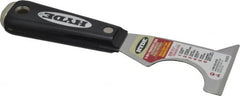 Hyde Tools - 2-1/2" Wide Stainless Steel Taping Knife - Stiff, Nylon Handle, 7.3" OAL - Exact Tooling