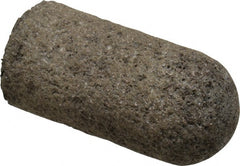 Norton - Type 18R, 1-1/2" Max Diam, 3" Head Thickness, 24 Grit Round Tip Plug - Aluminum Oxide, Very Coarse Grade, 3/8-24 Shank Thread - Exact Tooling