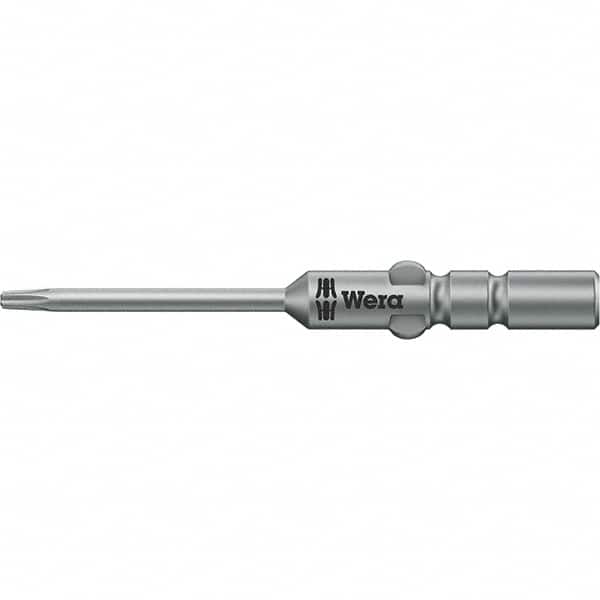 Wera - 4mm Drive IPR1 Tamperproof Torx Screwdriver Bit - 40mm OAL, Power Bit - Exact Tooling