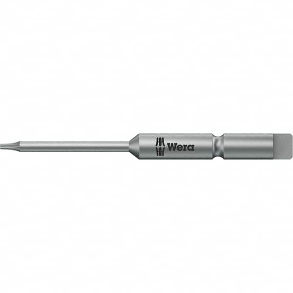 Wera - 4mm Drive IPR3 Tamperproof Torx Screwdriver Bit - 44mm OAL, Power Bit - Exact Tooling