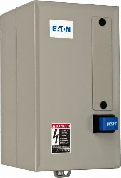 Eaton Cutler-Hammer - 208 Coil VAC, 18 Amp, Nonreversible Enclosed Enclosure NEMA Motor Starter - 3 hp at 1 Phase, 1 Enclosure Rating - Exact Tooling