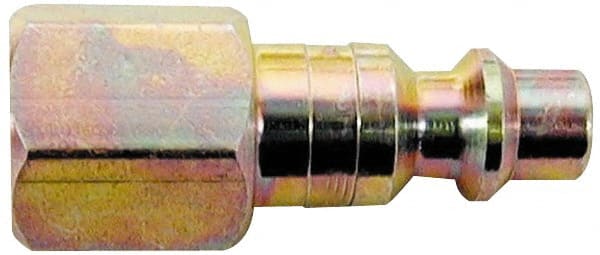 Coilhose Pneumatics - 1/2 Female NPT Industrial Pneumatic Hose Connector - Plated Steel, 3/8" Body Diam - Exact Tooling