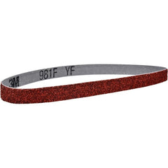 3M - 6" Wide x 48" OAL, 36 Grit, Ceramic Abrasive Belt - Ceramic, Coated, YF Weighted Cloth Backing, Series 981F - Exact Tooling