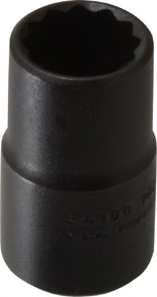 Proto - 9/16", 1/2" Drive, Standard Hand Socket - 12 Points, 1-1/2" OAL, Alloy Steel, Black Finish - Exact Tooling
