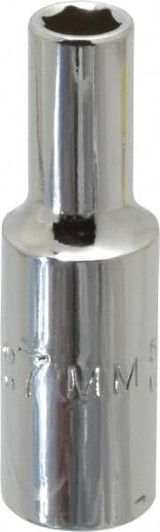 Proto - 3/8" Drive, Deep Hand Socket - 6 Points, 2-1/8" OAL, Chrome Finish - Exact Tooling