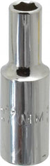 Proto - 3/8" Drive, Deep Hand Socket - 6 Points, 2-1/8" OAL, Chrome Finish - Exact Tooling