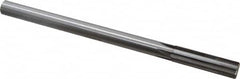 Made in USA - 0.617" Carbide-Tipped 6 Flute Chucking Reamer - Straight Flute, 9/16" Straight Shank, 2-1/4" Flute Length, 9" OAL - Exact Tooling