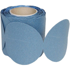 Norton - 6" Diam, 80 Grit Zirconia Alumina Adhesive PSA Disc - Exact Tooling