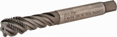 Emuge - 1/4-19" BSPP, 5 Flutes, Bottoming Chamfer, Bright Finish, Cobalt British Standard Pipe Tap - 0.4331" Shank Diam, 0.3543" Square Size, Series Enorm - Exact Tooling