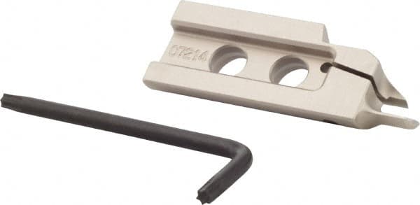 Iscar - 3" Groove Width, 7mm Max Depth of Cut, Right Hand Cut, HGAI Indexable Grooving Blade - GRIP, GRIP (Full Radius), HGN-C, HGN-J, HGN-UT Insert Style, Series Heliface - Exact Tooling